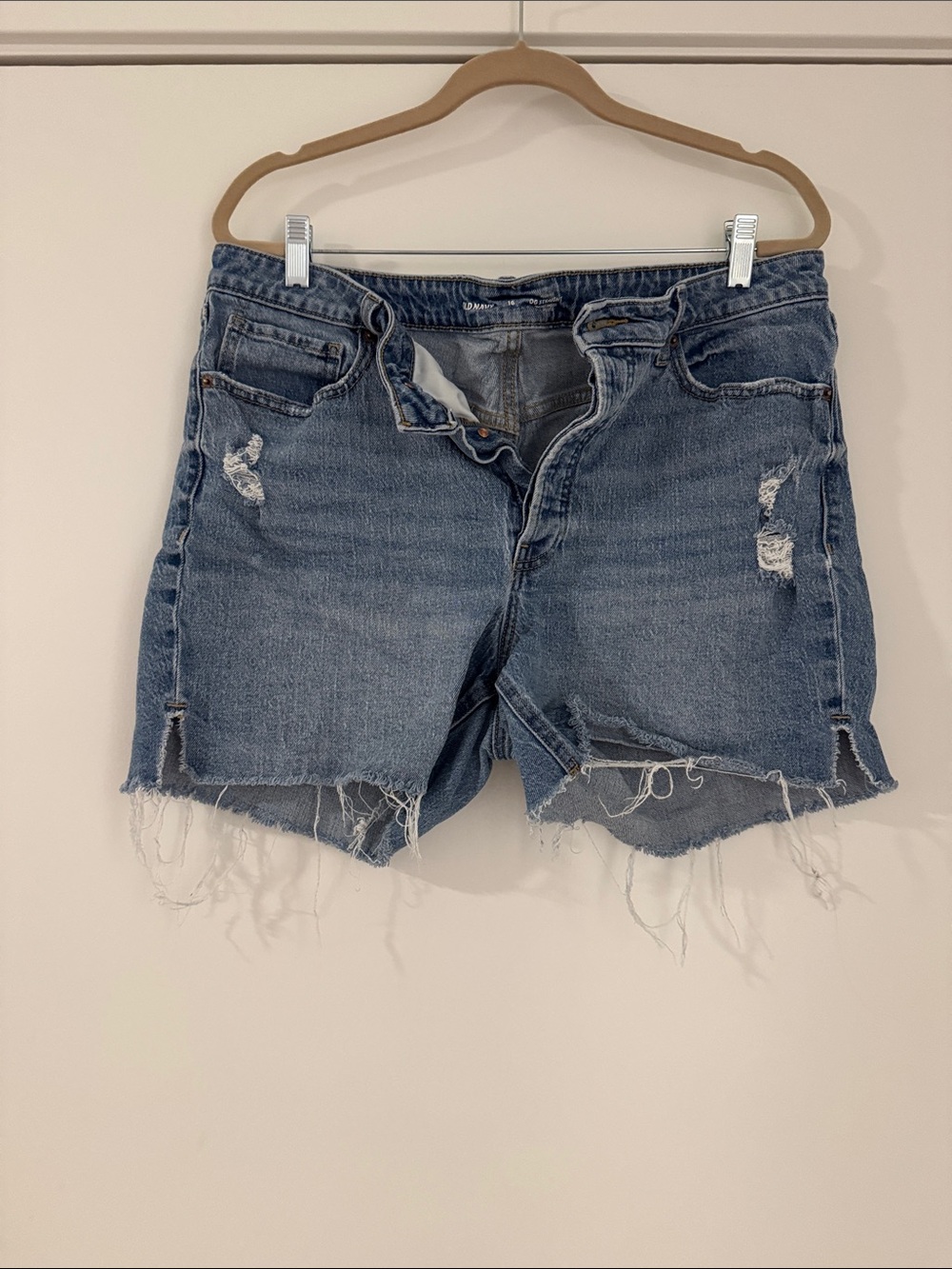 Old Navy Distressed Denim Shorts - Blue Wash